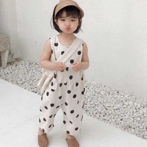 Girls' Jumpsuit Cute Rompers Summer Clothes New Fashion ChildrenS Clothing No Package Baby Kids Jumpsuit