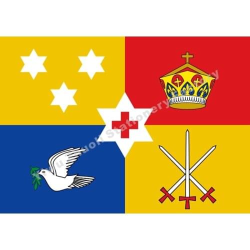 Royal Flag Of Tonga 150X90cm (3x5FT) 120g 100D Polyester Double Stitched High Quality Free Shipping