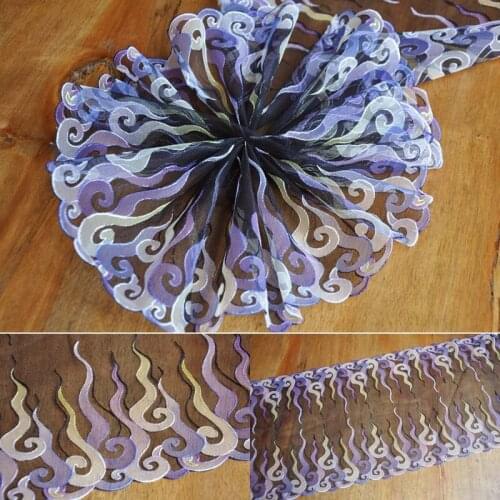 10Meters Mesh Embroidery Polyester Lace Trim Soft Tulle Clothing Accessories Trimming Love Lolita Skirt Accessories Doll Decor