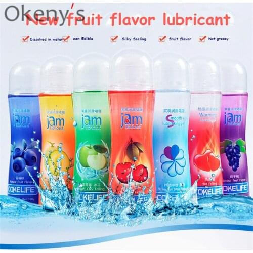 Fruit flavour Strawberry lube100g oral sex Edible lubricant anal sex lube orgasm lubricant Sex Toy Water-based Based Lubricants