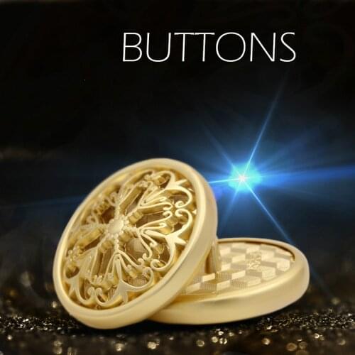 5pcs New Arrivals gold buttons 18mm/22mm/25mm metal button wholesale fashion buttons metal, garment accessories,JD1
