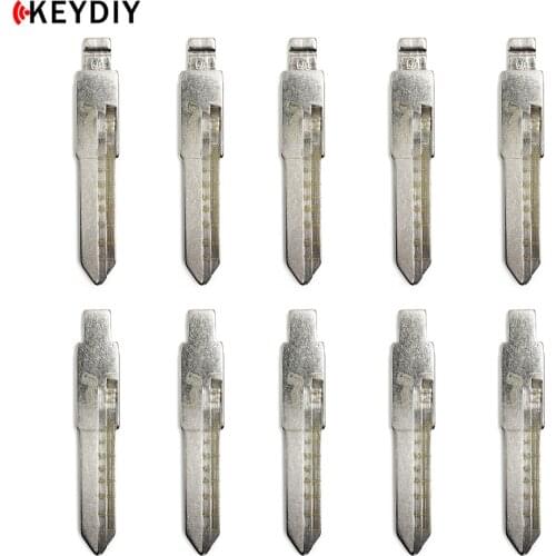10pcs Uncut Metal HU49 KD L-iShi Scale Blank Car Key Blade NO.01 With Tick Marks for V-W V-olkswagen/Santana/B4 01