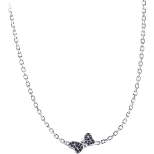 Black Awn New Arrive Classic 925 Sterling Silver Fine Jewelry Trendy Wing Engagement necklaces & pendants for Women K062