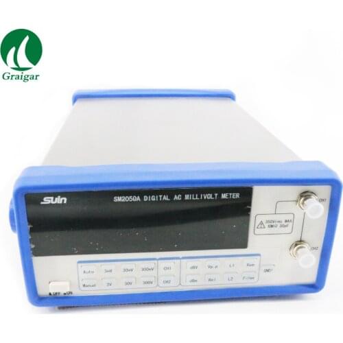 New SM2050A Digital AC Millivolt Meter millivoltmeter Frequency Range 5Hz~5MHz dBV -86dBV~50dBV