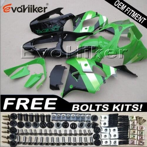 Motorcycle Fairing for ZX9R 2000 2001 ZX 9R 00 01 green ABS plastic motor panels kit