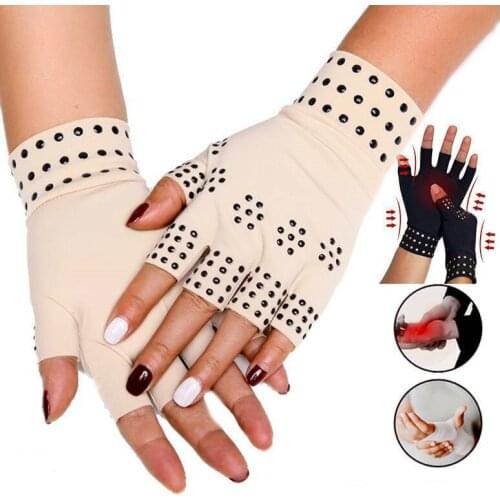 Magnetic Therapy Finger Gloves Anti Arthritis Health Compression Pain Relief Heal Joints Braces Supports Care Therapy Gloves
