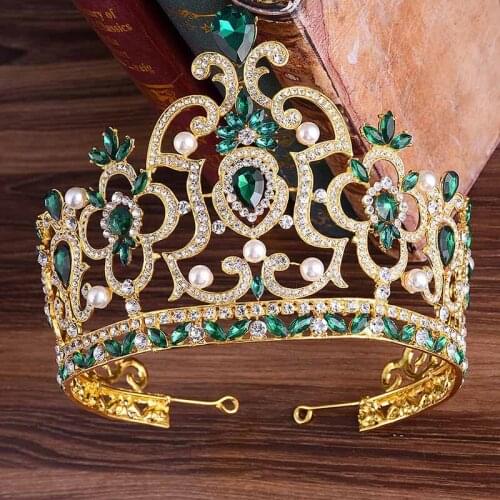 Luxury Sparkling Hollow Out Bridal Tiaras Crown for Women Girls Wedding Hair Accessories Big Diadem Crowns LXH