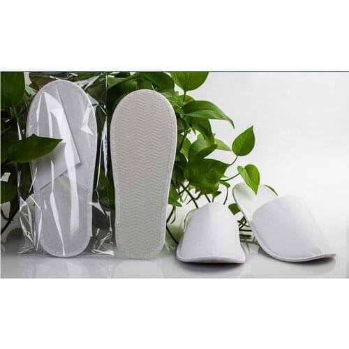 Light 10 pairs disposable non-woven clean slippers, clean shoes, health shoes, public places,hotel client one-time slippers