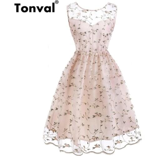 Простые летние платья Tonval China At AliExpress