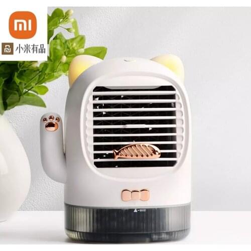 USB smart multifunctional table set mute water cooling fan three-block wind speed atmosphere breathing lamp for youpin youpin