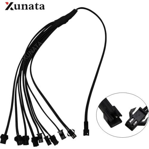 2pin connector 1 Female To 2 3 4 5 6 8 Male plug Splitter Adapter Connector Cable For LED Strip Light