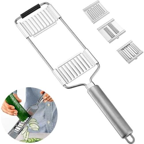 3 In 1 Stainless Steel Vegetable Slicer Potato Carrot Grater Multifunctional Fruit Shredders Vegetable Peeler Kitchen Tools