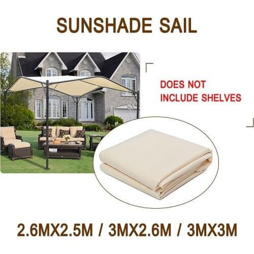 3x3M 300D Pergola Lawn Shading Decking UV Block Garden Outdoor Patio Waterproof Awning Sun Shade Sail Sunscreen Canopy Wear