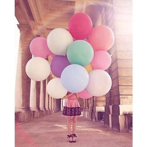 4pcs/lot 36" Clear Latex Balloon Ball Helium Inflable Big Latex Balloons Birthday Party Decoration Wedding Christmas