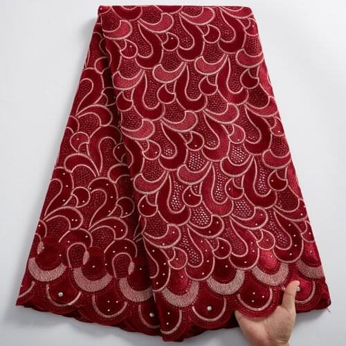 Zhenguiru Swiss Voile Lace in Switzerland Embroidery High Quality African Lace Fabric 2021 Latest 5Yards White Women Dress A2417