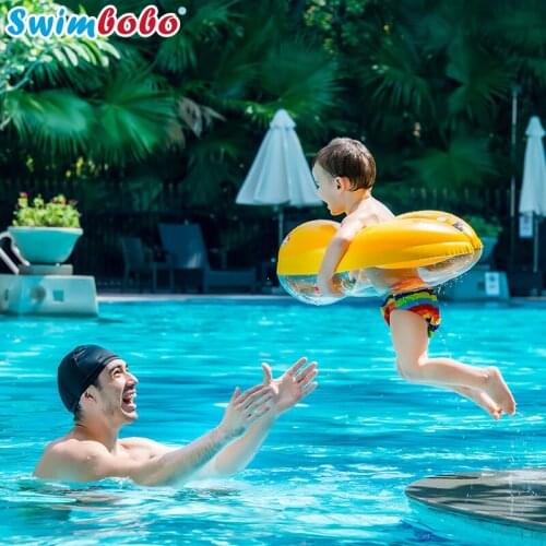 Childrens Swimming Pool Accessories Inflatable Floating Waist Ring Outdoor Games Water Toy Baby Swim Trainer Kid Bathing Toys