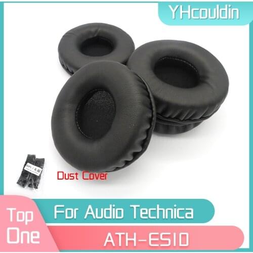 YHcouldin Ear Pads For Audio Technica ATH ES10 ATH-ES10 Headset Leather Ear Cushions Replacement Earpads