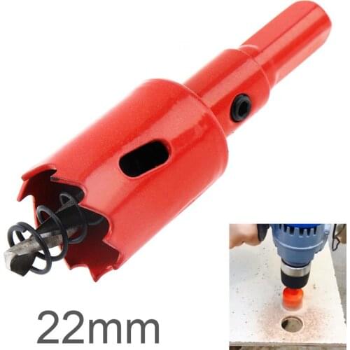 22mm M42 Bi-Metal Hole Saw Drilling Hole Cut Tool with Sawtooth and Spring for PVC Plate / Woodworking