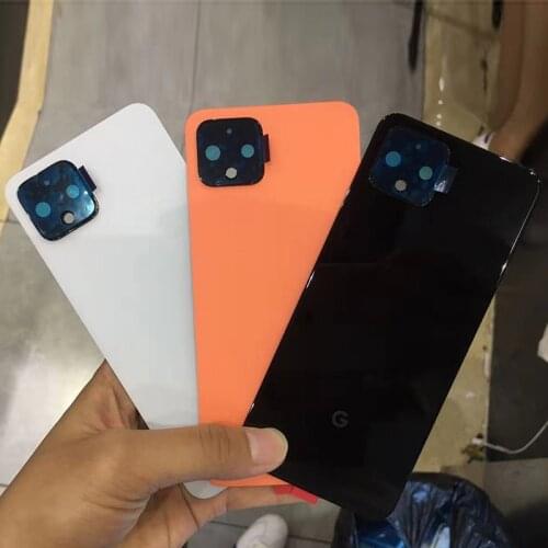 BINYEAE New Glass Battery Cover For HTC Google Pixel 4 Glass Rear Housing Back Case