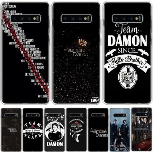 He Vampire Diaries Stefan Damon Salvatore Phone Case For Samsung Galaxy Note 8 9 10 S7 S8 S9 S10 S10E S20 Ultra J8 J6 J4 2018 Pl