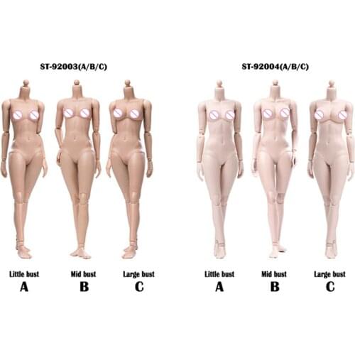 1/6 High-quality action figure Female body 92003/92004 Improved version Ultra-flexible body suntan/pale skin