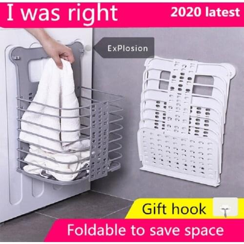 Dirty Laundry Clothes Basket Large Toy Baskets Foldable Plastic Home Storage Bucket Portable Organizer for Laundry Room Bathroom