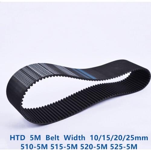 HTD 5M Timing belt C=510/515/520/525 width 15/20/25mm Teeth 102 103 104 105 HTD5M synchronous Belt 510-5M 515-5M 520-5M 525-5M