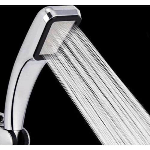 300 Holes Shower Head Pressure Rainfall Water Saving Flow with Chrome ABS Rain High Pressure Spray Nozzle Bathroom Accessories