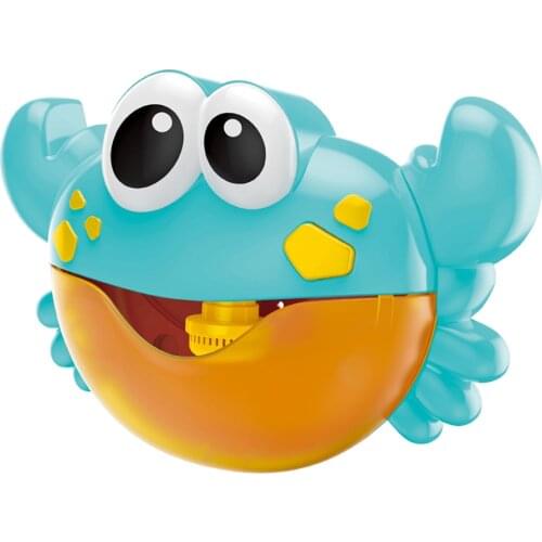 Crab Bubble Maker Machine Electronic Toy with Automatic Music Plastic for Baby Bathtub Bath Toys for Kids