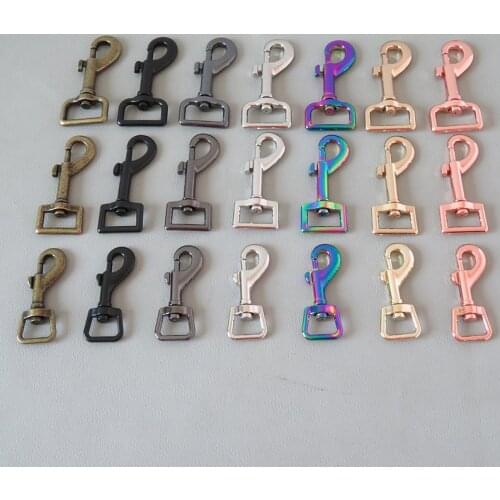 1PCS 15mm 20mm 25mm Metal Swivel Lobster Clasp Trigger Clip Loop Snap Hook For Dog Pet Leads Leash Hardware Sewing DIY Accessory