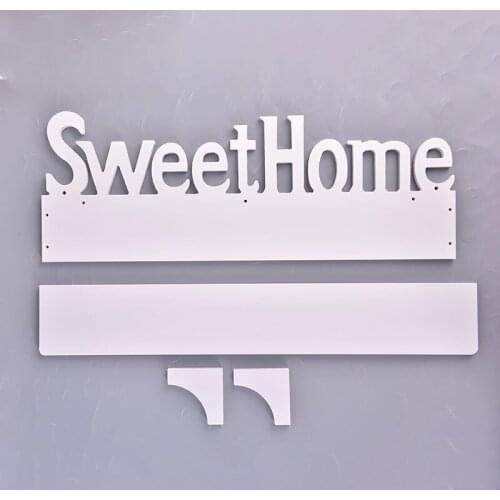 Sweet Home Wall Hooks Multifunctional Key Rack Holder Wall Organizer Mount Hanger Home Letter Hooks Storage Hook