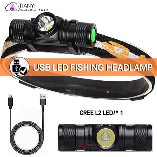 Mini LED rechargeable headlamp with strong light and low light mine lamp 18650 waterproof quick disassembly USB direct charge