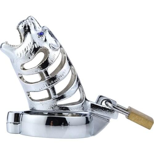 Male chastity lock metal cock cage bdsm bondage cbt cb6000 cock ring penis cage chastity device sex toys for men adult tools