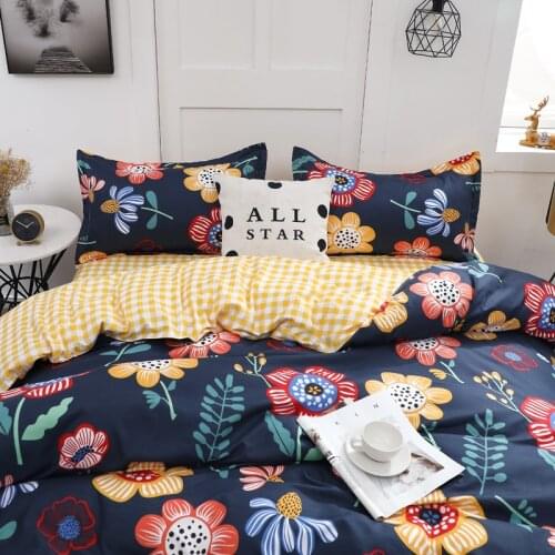 Chinese Bedding Set,Sunflower Pattern Duvet Cover 200x230 Pillowcase 3Pcs,175x220/150x200Quilt Cover,King Size Blanket Cover
