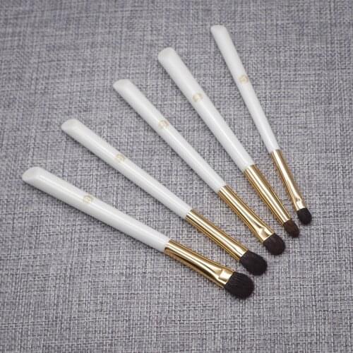 5pcs Professional Handmade Make Up Brush Kit Precise Eye Shadow Blending Brush Soft Saikoho Goat Hair Makeup Brushes Set