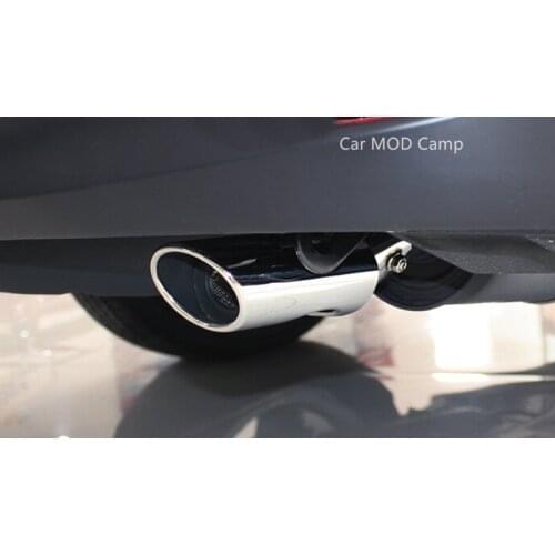 For Toyota Harrier 2013 2014 2015 2016 XU60 Stainless Steel Rear Tail End Pipe Exhaust Muffler Tip 1pc Car Styling accessories