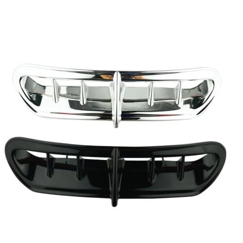 Chrome Black ABS Front Batwing Fairing Intake Vent Accent For Harley Touring Electra Street Tri Glide Ultra 2014 2015 2016