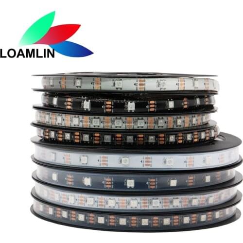 1m/4m/5m WS2812B WS2812 RGB Led Pixel Strip Individually Addressable Smart 5050 Led Light Tape Waterproof IP30/65/67 DC5V