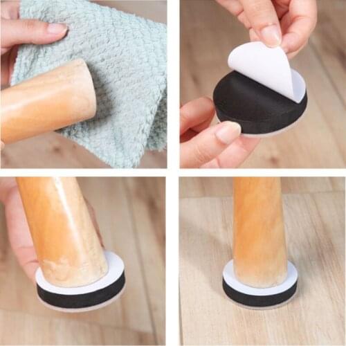 Anti-Skid Scratch Chair Leg Pads Floor Protectors Furniture Legs Table Leg Covers Round Bottom Anti-Slip Pads Household Tools