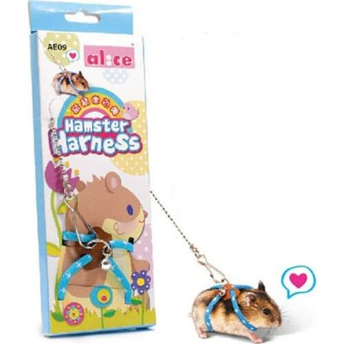 Adjustable Small Pet Harness Outdoor Walking Hamster Squirrel Guinea Pig Rabbit Small Animal Protective Leash Lead Belt