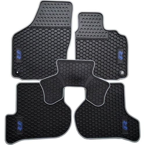 Custom Rubber Car Floor Mats for RHD Right Hand Drive Volkswagen Golf 6 Scirocco R No Odor Waterproof Carpets