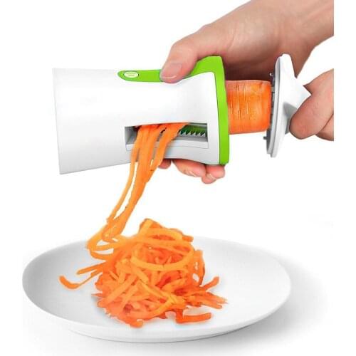 Handheld Screw Machine Peeling Machine Screw Slicer Portable Vegetable Cutter Slicer Stainless Steel Pasta Kitchen Tool