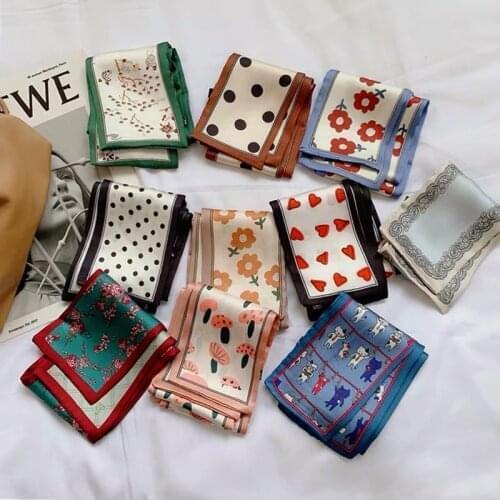 Joyful ONLY High Quality Wholesale Scarfs Bulk Sale Fashion Women Small Silk scarf