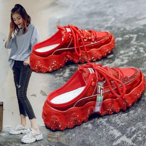 2021 Internet Celebrity Slippers Fashion Platform Sports Casual Shoes Flat Slides for Women