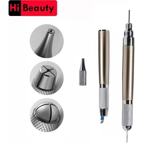 1PC Professional Double Heads Triple Use Manual Microblading Pen Tattoo Tools For 3D Permanent Eyebrow Lip Line Makeup