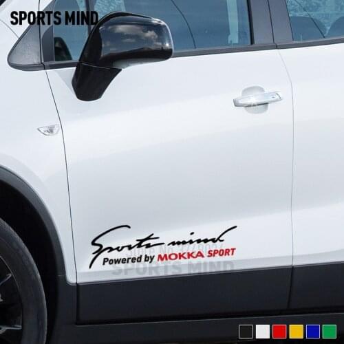 10 Pieces Sports Mind For Opel Mokka Vauxhall Exterior Accessories Car Sticker Decal Automobiles Car Styling Auto Accessories