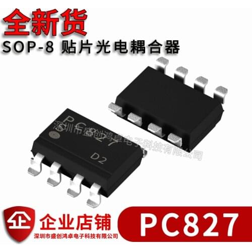 100% New&original PC827 SOP-8 In Stock (5pcs/lot)