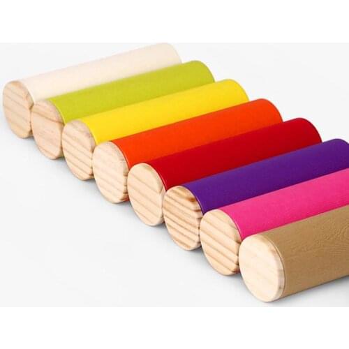 100pcs/lot 47*65mm Round Column Small Tea Kraft Paper Box Candy Storage Boxes Wood Seal Lip Pocket Carry Case Gift SN1120