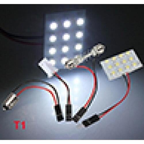 12/24/36/48 LED 3528 SMD Car Light Panel T10 Festoon BA9S Adapter Long Service Life Stable Performance Light Weight