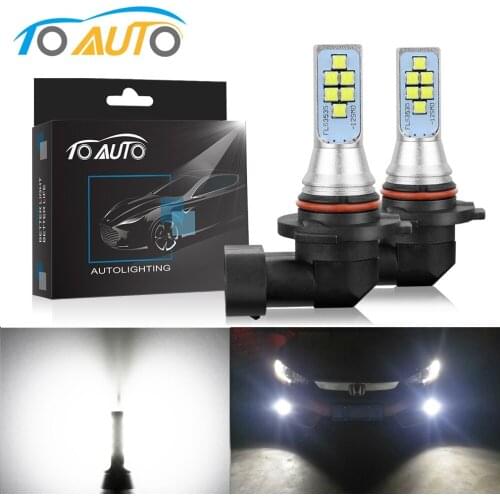 2PCS H11 LED Bulbs 9005 HB3 9006 HB4 H8 LED Bulb H16 5202 PSX24W Auto Headlight Fog Lights Car Light 12V 24V 1400LM 6000K White